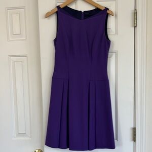 Elegant Purple Sleeveless Dress